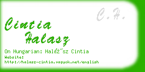 cintia halasz business card